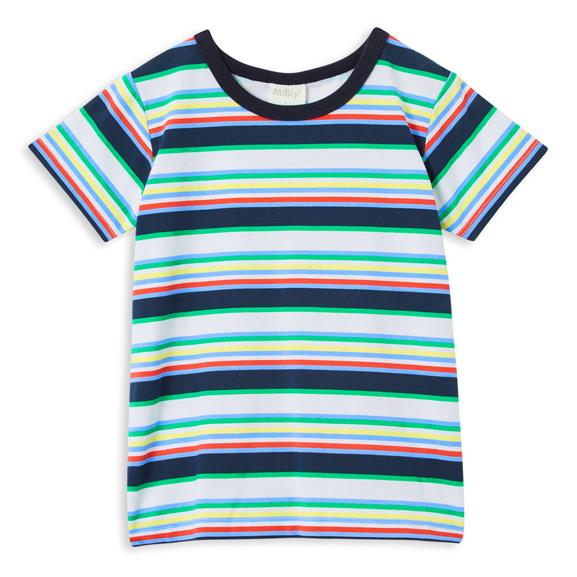 Milky Multi Stripe Tee 8-12Y